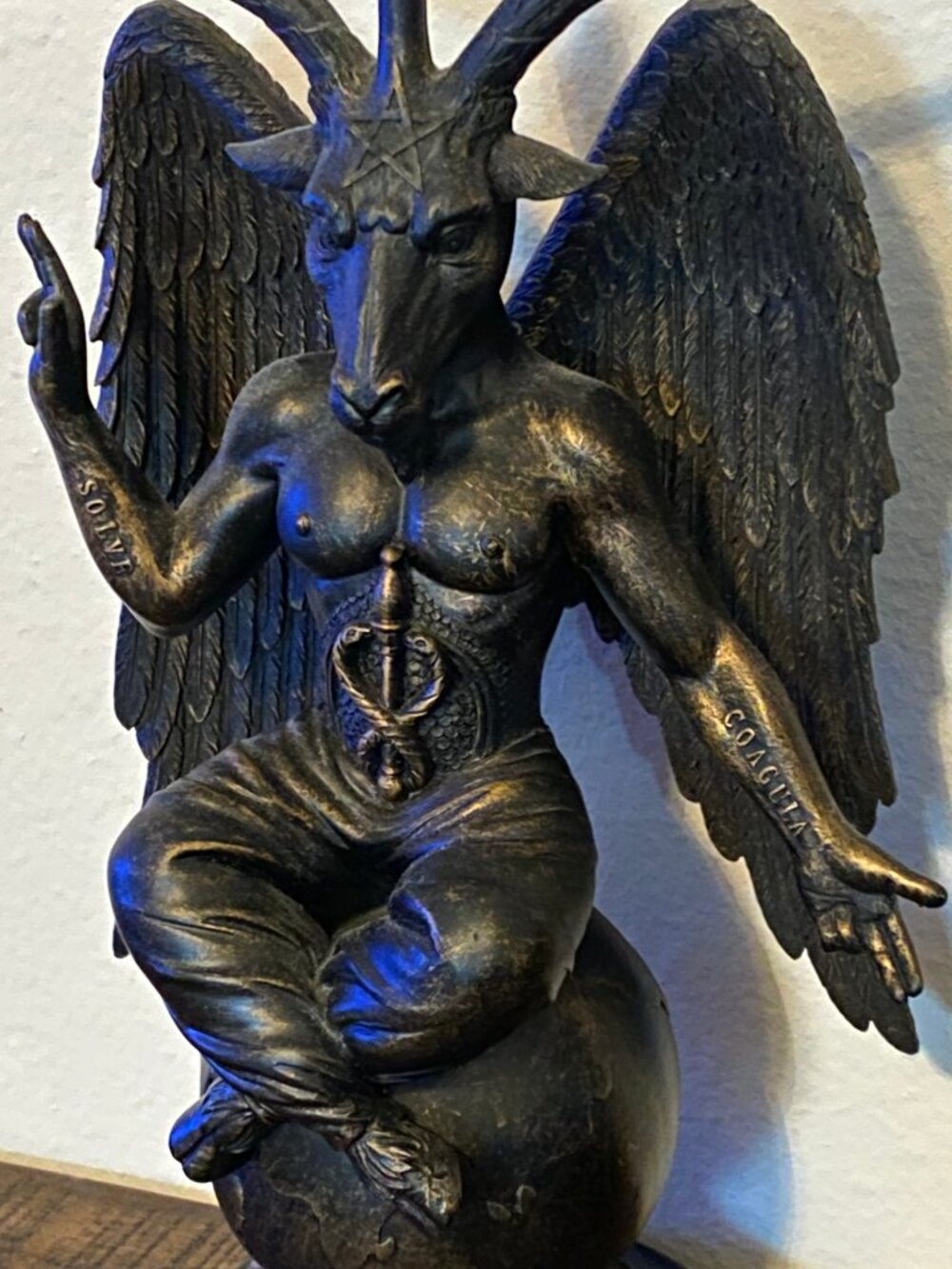High Quality Resin Baphomet Sabbatic Goat of Mendes Altar Statue